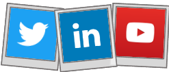 Social media icons: Twitter, LinkedIn and Youtube.
